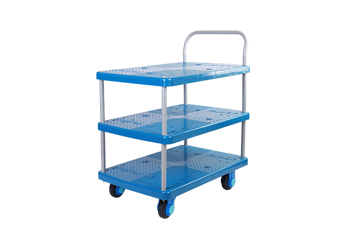 Triple-Layer Plastic Hand Trolley