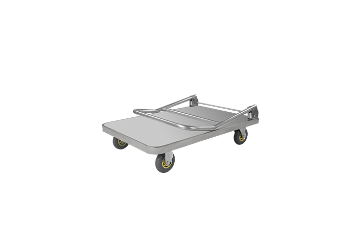 Single-Layer Stainless Steel Hand Trolley