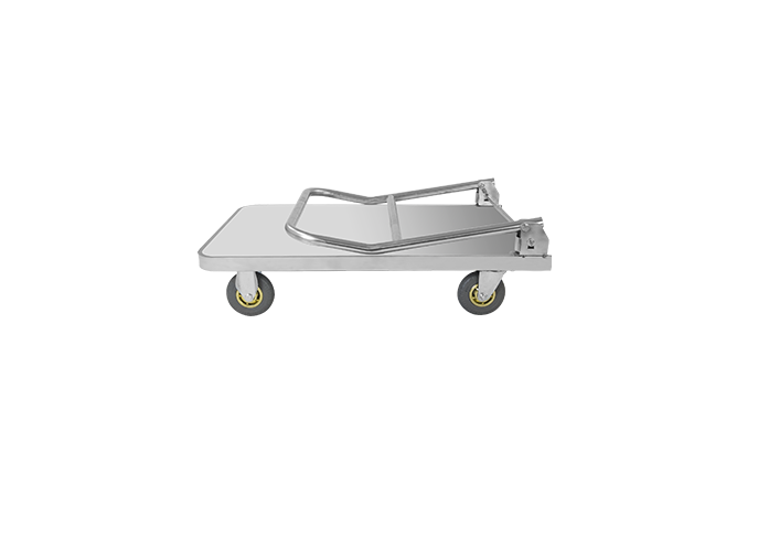 Single-Layer Stainless Steel Hand Trolley