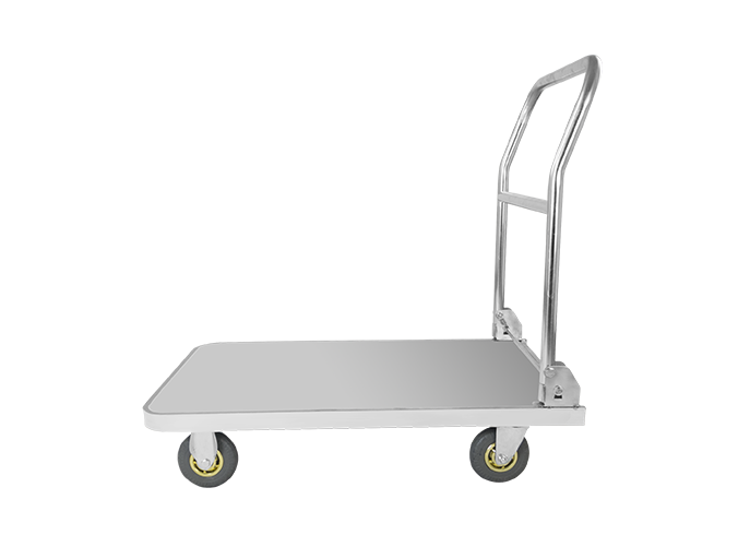 Single-Layer Stainless Steel Hand Trolley