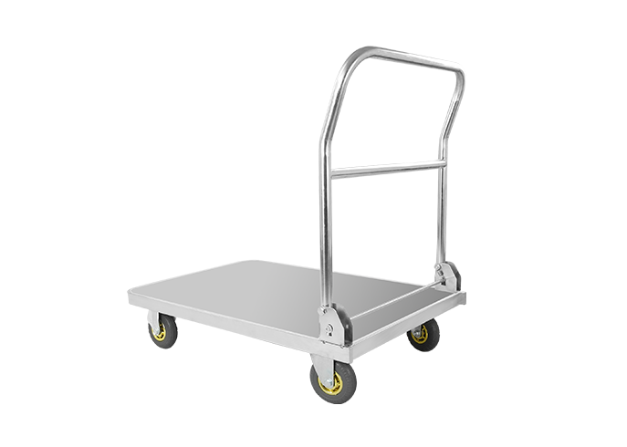 Single-Layer Stainless Steel Hand Trolley