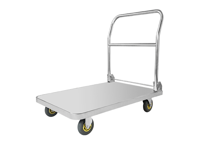 Single-Layer Stainless Steel Hand Trolley