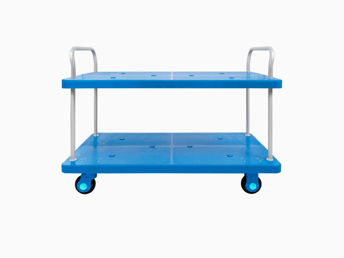 Double-Layer Plastic Hand Trolley