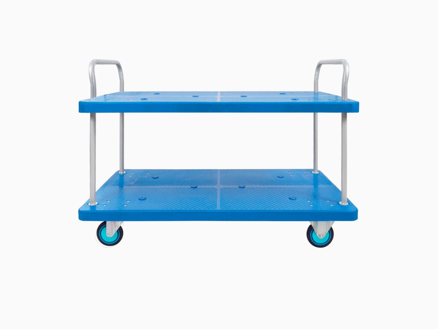 Double-Layer Plastic Hand Trolley