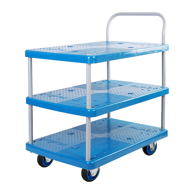 Triple-Layer Plastic Hand Trolley