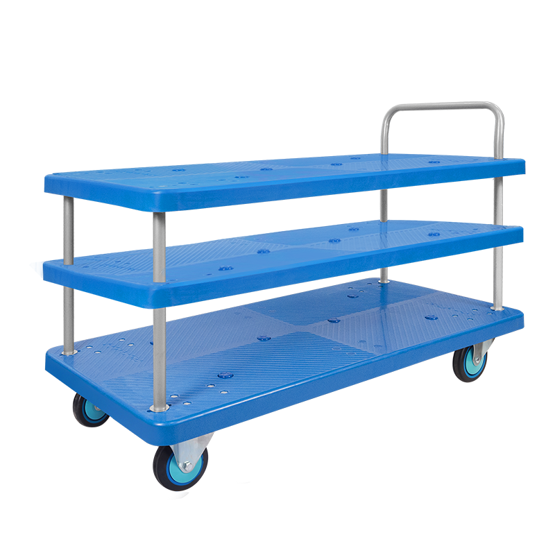 Triple-Layer Plastic Hand Trolley