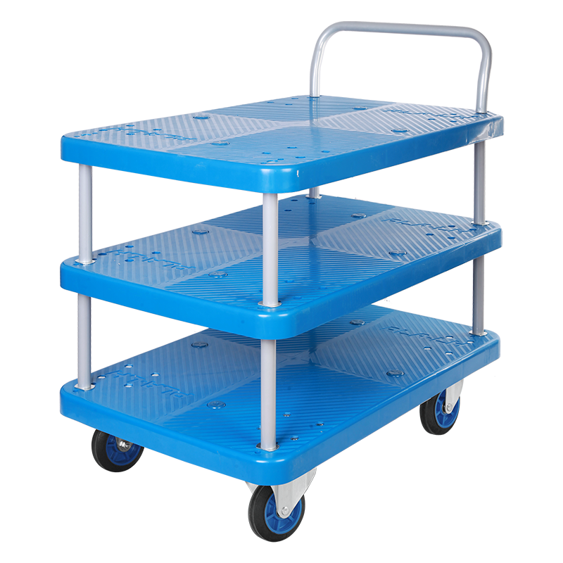 Triple-Layer Plastic Hand Trolley