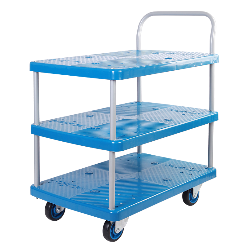 Triple-Layer Plastic Hand Trolley 