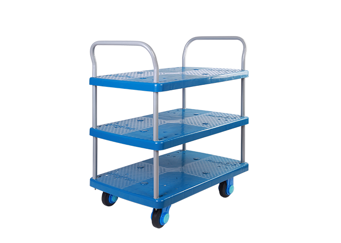 Triple-Layer Plastic Hand Trolley