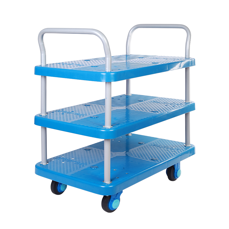 Triple-Layer Plastic Hand Trolley