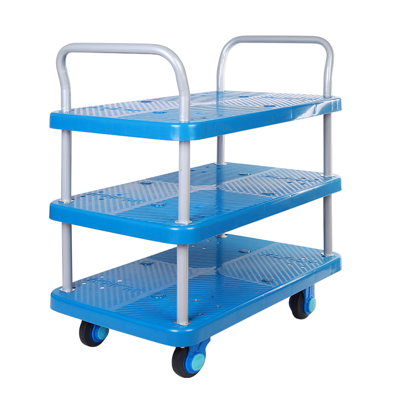 Triple-Layer Plastic Hand Trolley