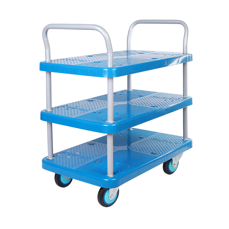 Triple-Layer Plastic Hand Trolley