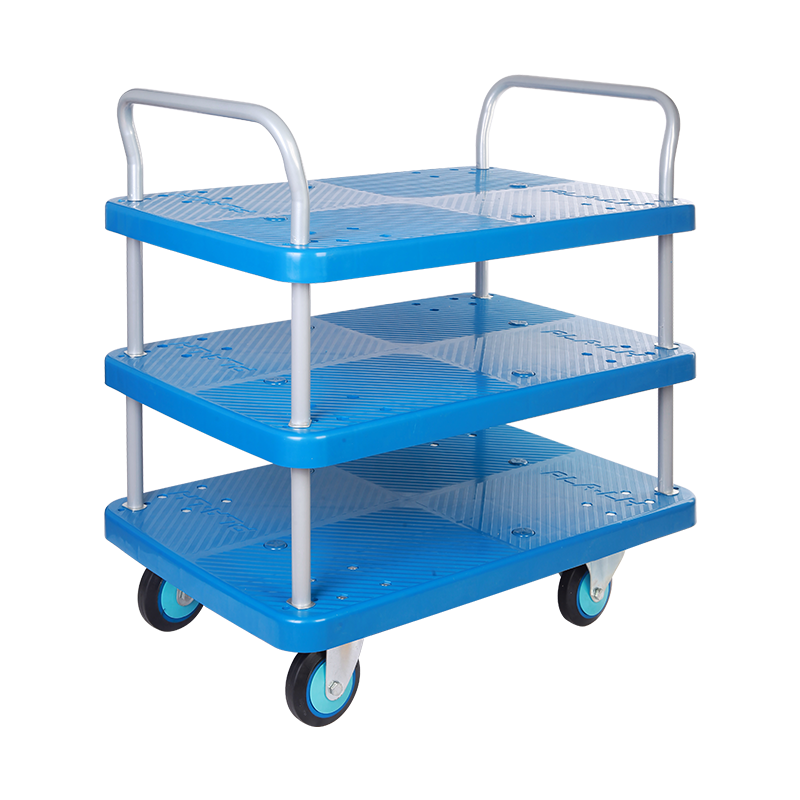 Triple-Layer Plastic Hand Trolley