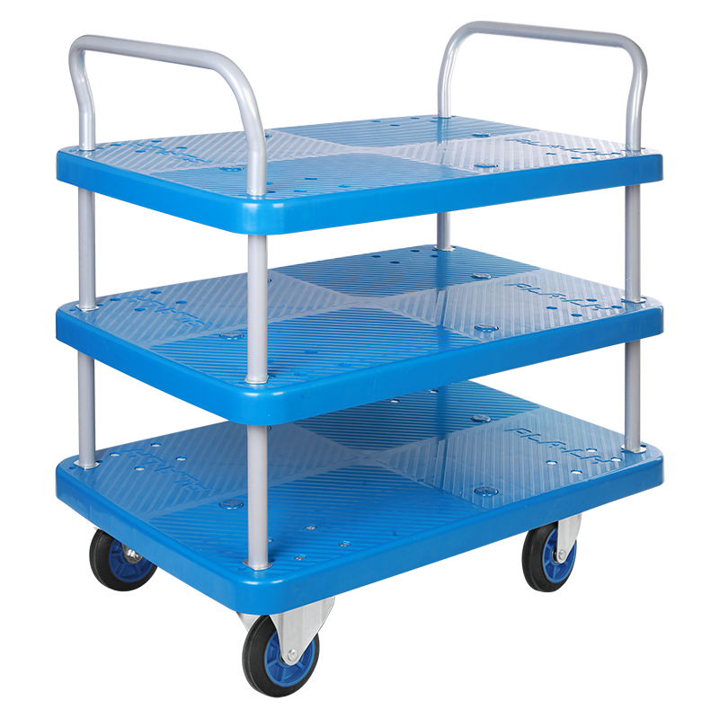 Triple-Layer Plastic Hand Trolley