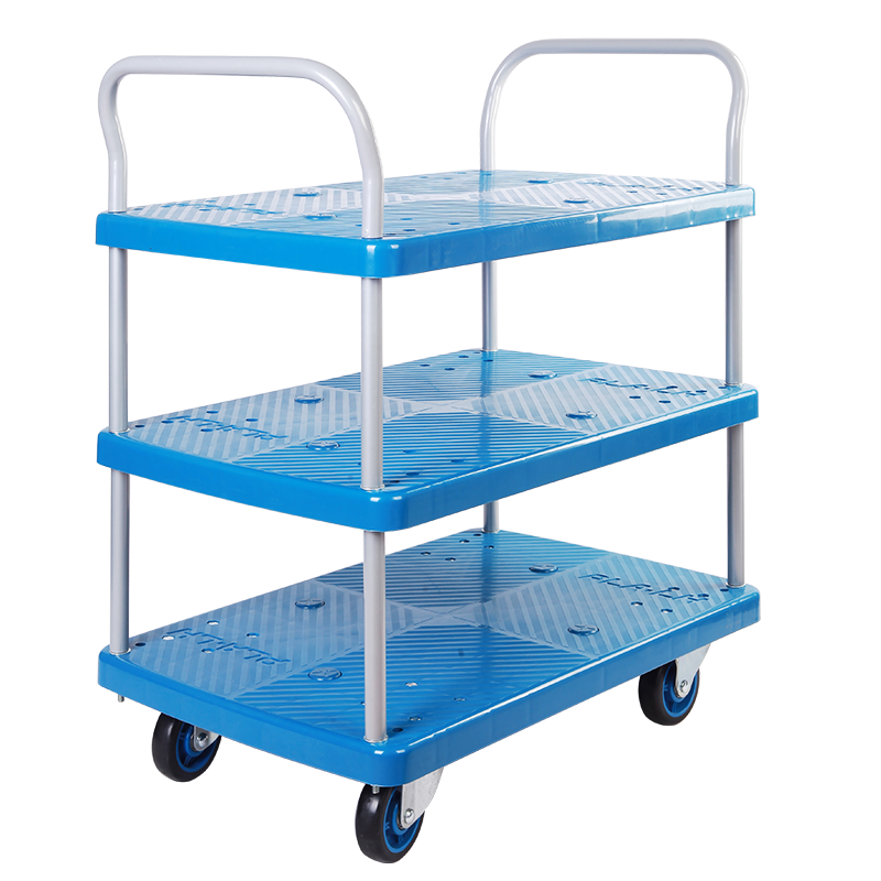 Triple-Layer Plastic Hand Trolley 