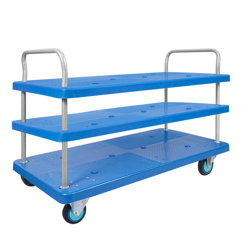 Triple-Layer Plastic Hand Trolley