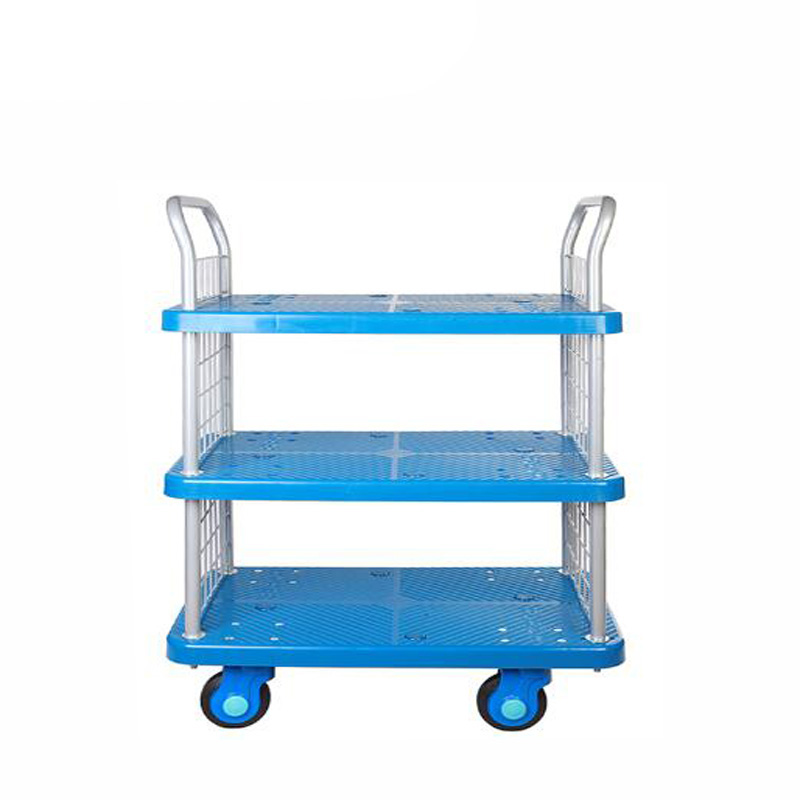 Triple-Layer Plastic Hand Trolley