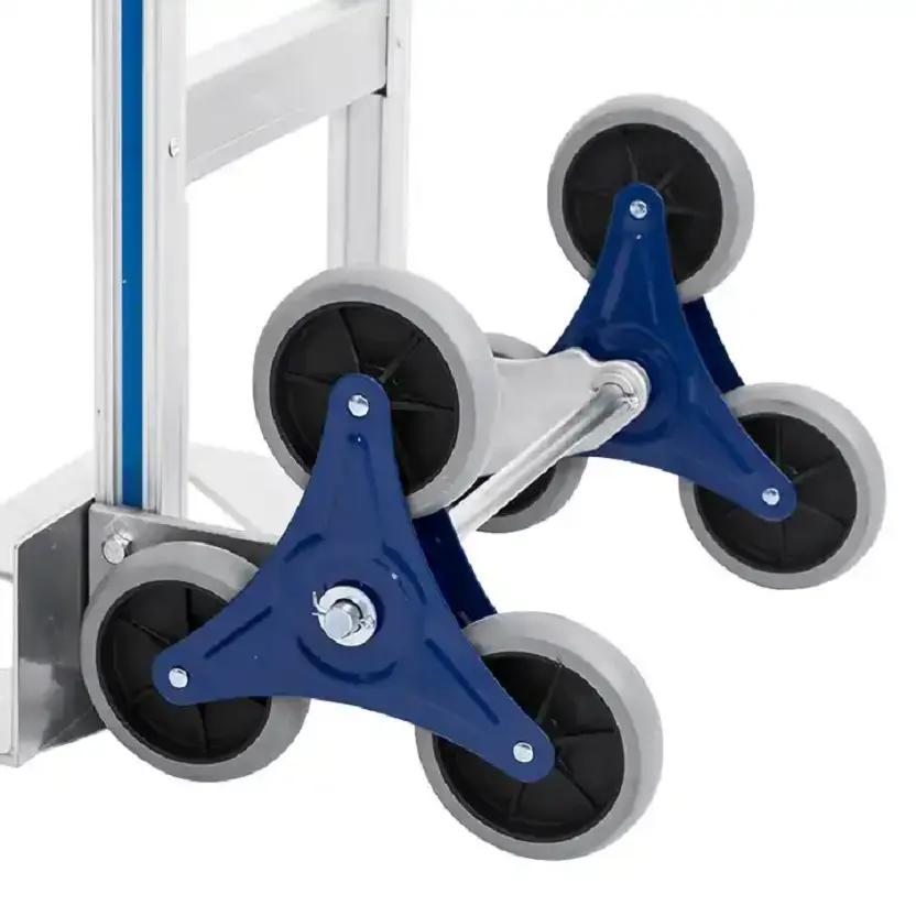  Uni-Silent 440LB Loading Climbing Stairs Aluminum Hand Truck 6 Wheels Climbing Hand Truck FHT200-6S