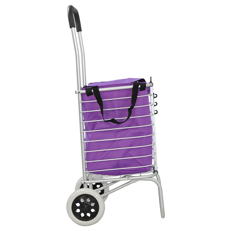 Portable Shopping Trolley Bag with Wheels Foldable Trolley Carry Hand Trolley Cart For Grocery and Supermarket FST40