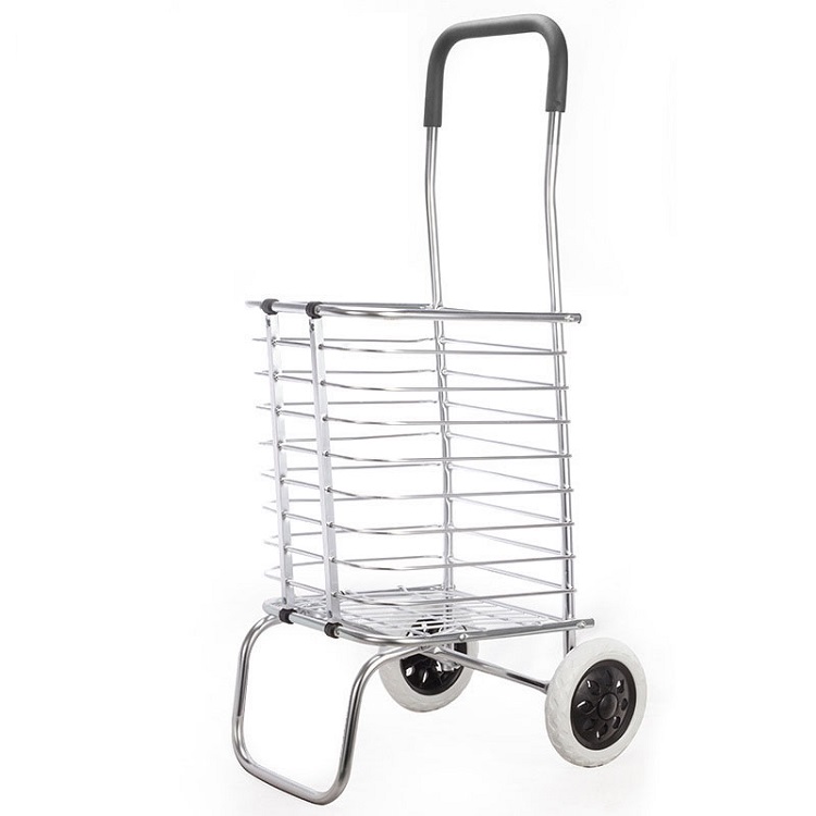 Portable Shopping Trolley Bag with Wheels Foldable Trolley Carry Hand Trolley Cart For Grocery and Supermarket FST40