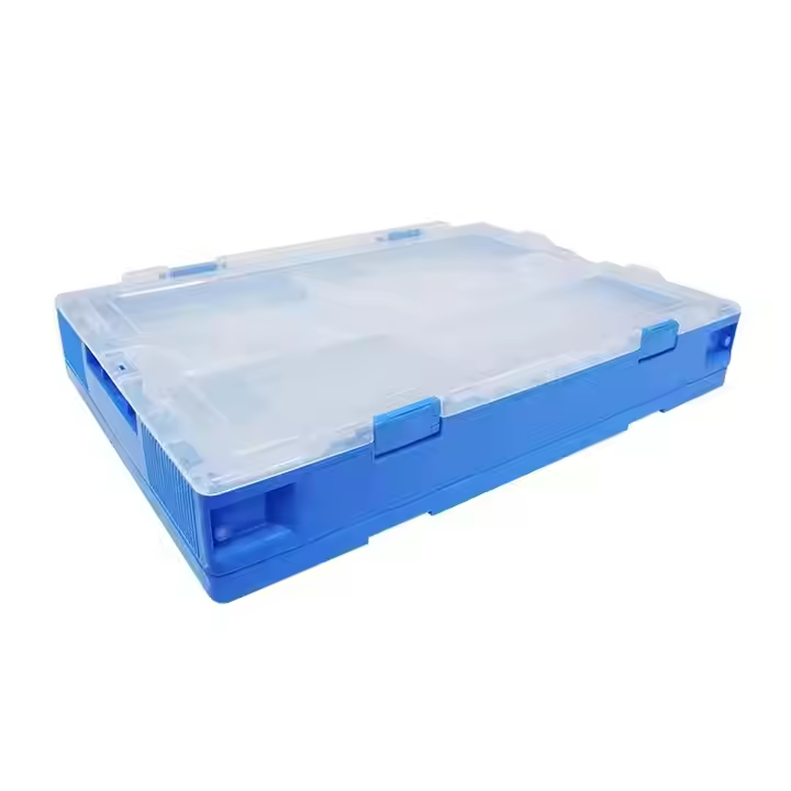 Uni-Silent Plastic Attached Lid Container Box Tote Crate 