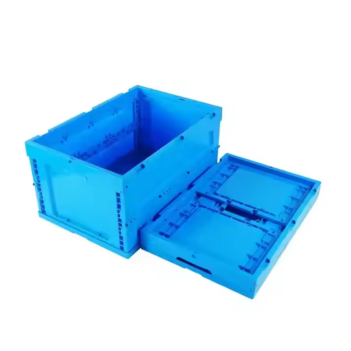 Uni-Silent Plastic Turnover Box Container Storage Crate