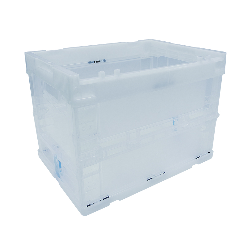 New PP Collapsible Stackable Logistics Box Plastic Folding Crates Clothes Warehouse Foldable Storage Create TX362627W 