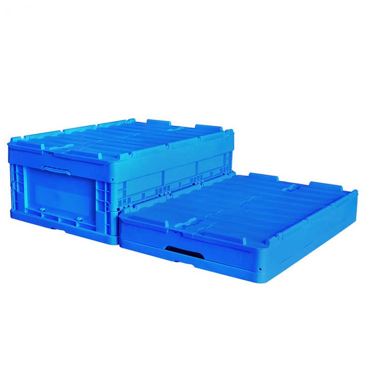 Uni-Silent Plastic Stackable Container Box Folding Storage Crate Logistic Turnover Box LX604032C