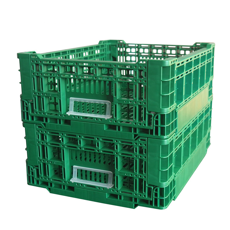 Uni-Silent Plastic Folding Turnover Basket, Multi-purpose Storage Tool