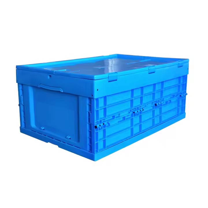 Uni-Silent Plastic Stackable Container Box Folding Storage Crate Logistic Turnover Box