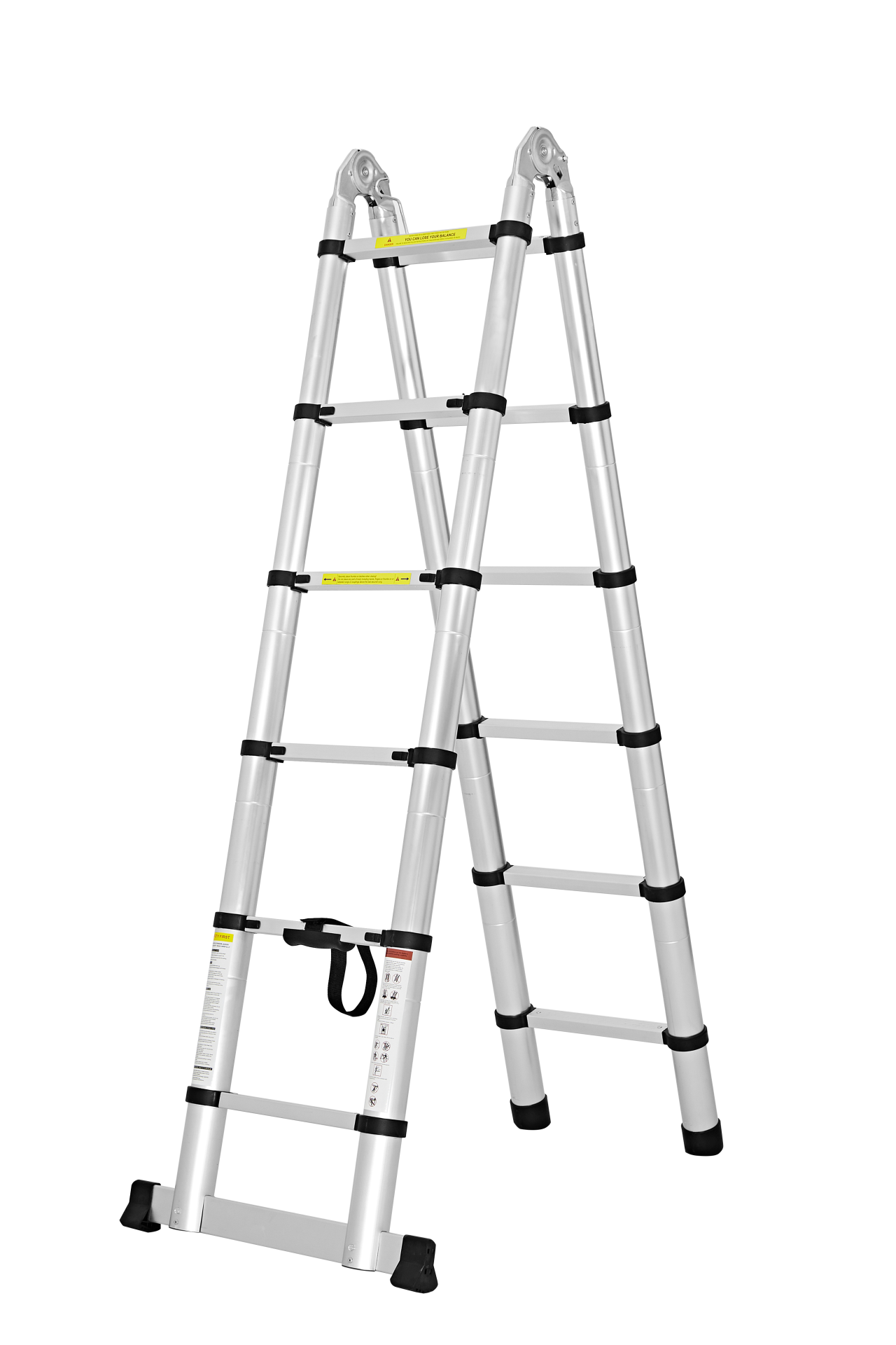 A-Frame Aluminum Telescopic Ladder